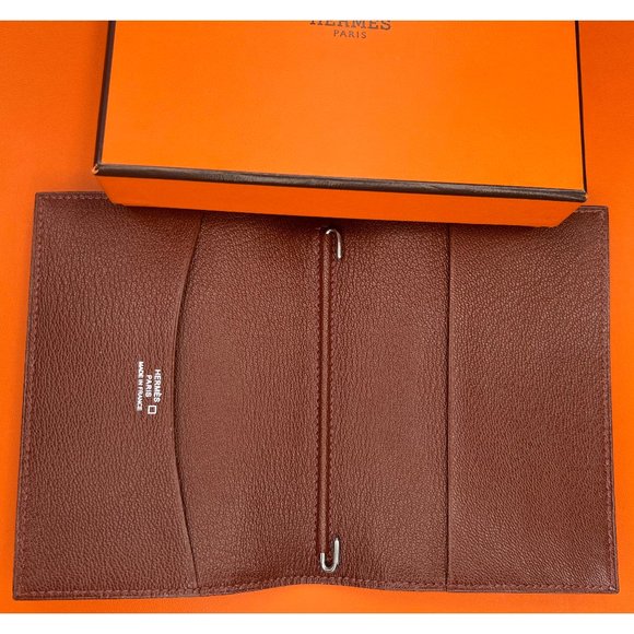 Hermes NIB GM Agenda Cover Cognac Alligator Mississippiensis Lisse - Picture 7 of 10